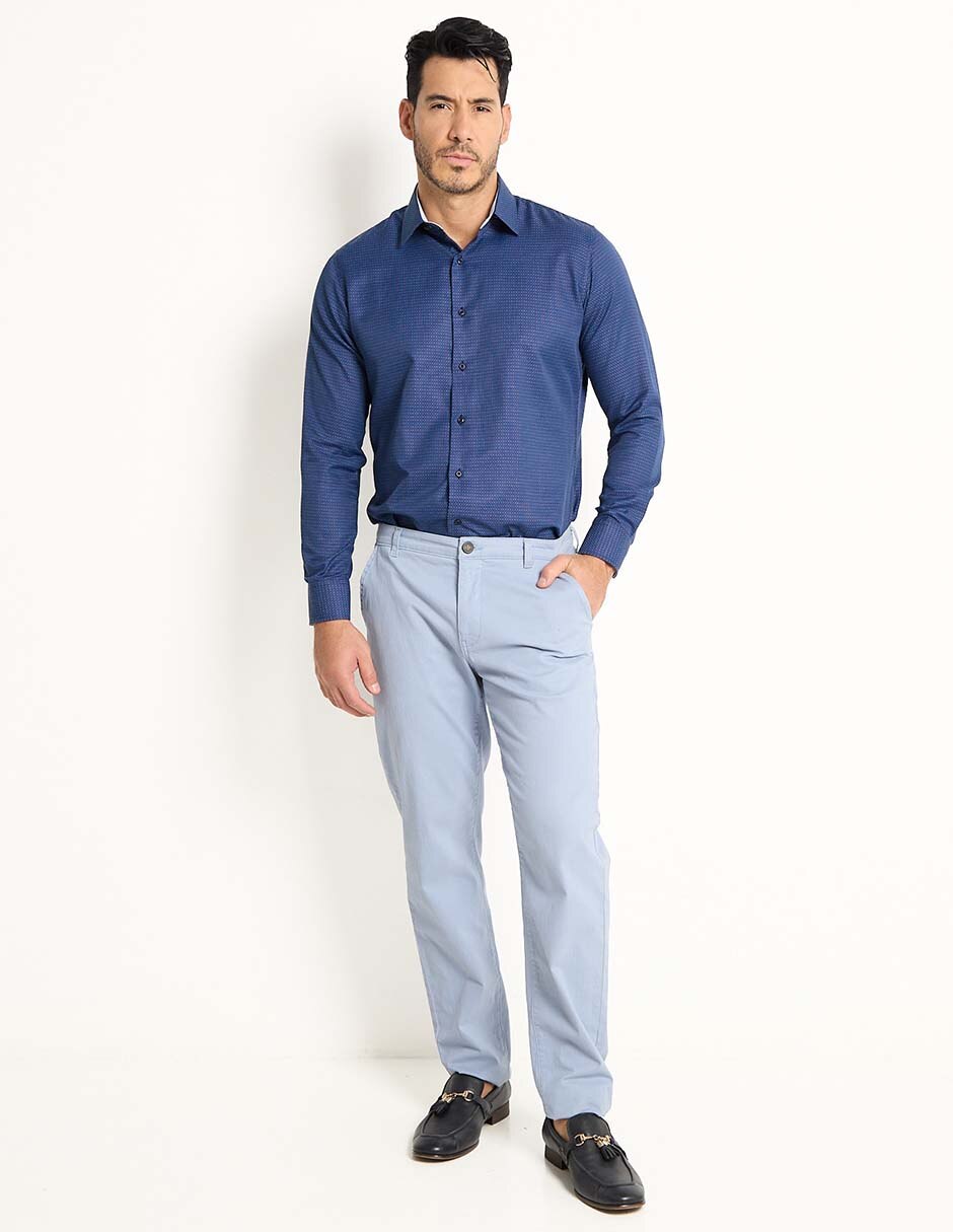 Camisa formal manga larga para hombre 3
