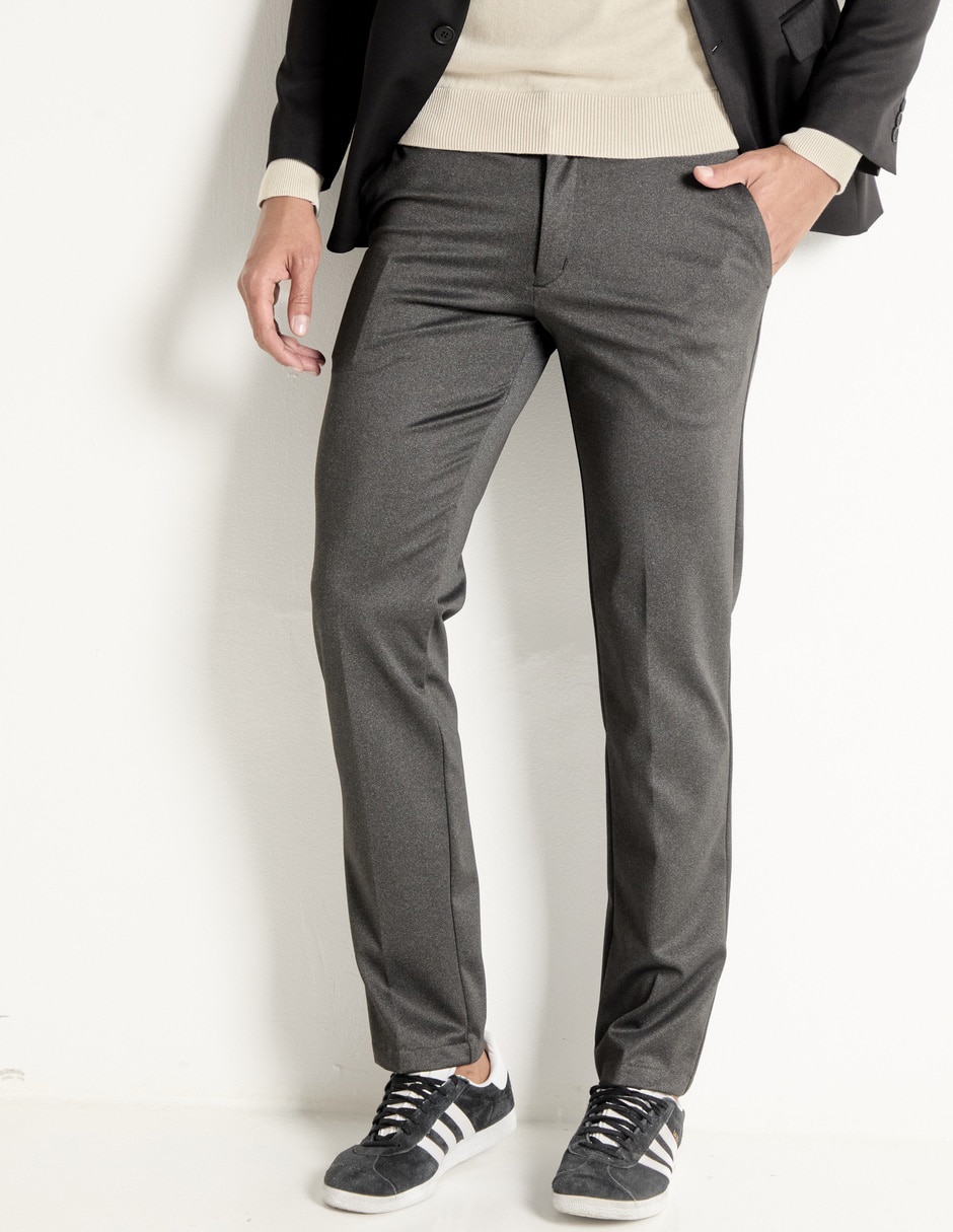 Pantalón straight de algodón para hombre Pantalón straight de algodón para hombre