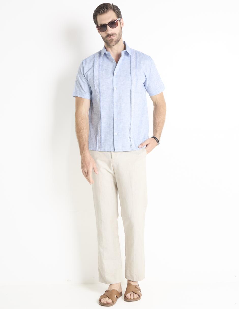 Guayabera manga corta para hombre 3