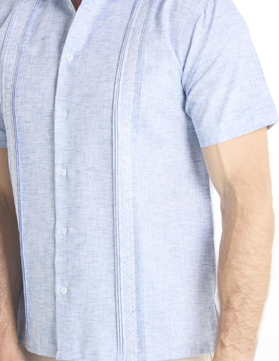Guayabera manga corta para hombre 4