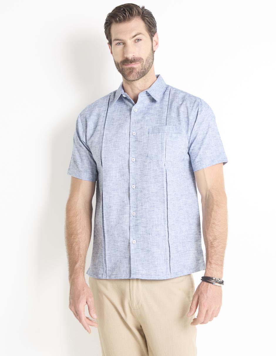 Guayabera manga corta para hombre