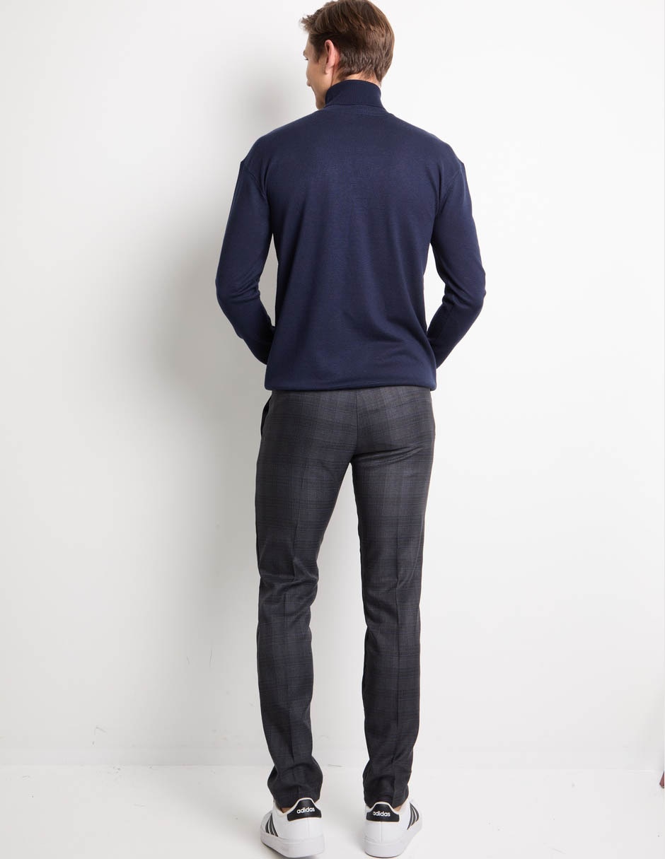 Pantalón de vestir slim de algodón para hombre 2