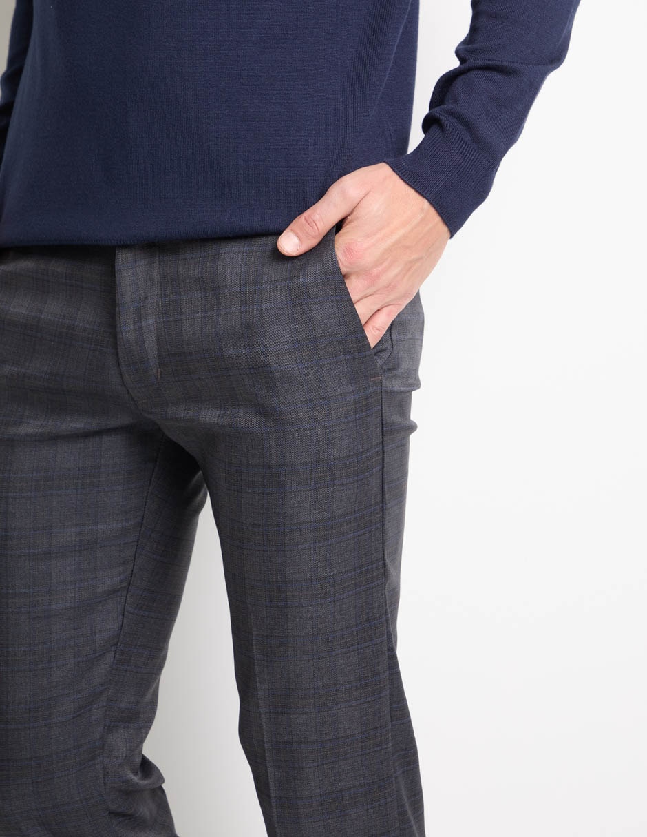 Pantalón de vestir slim de algodón para hombre 4