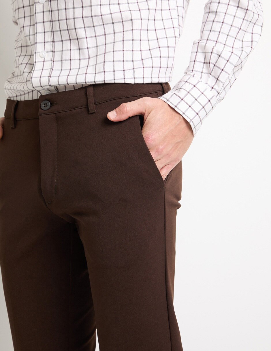 Pantalón de vestir regular para hombre 4