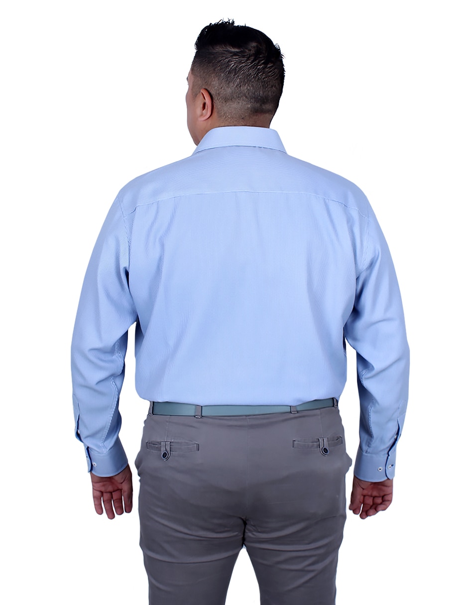 Camisa formal manga larga para hombre 3