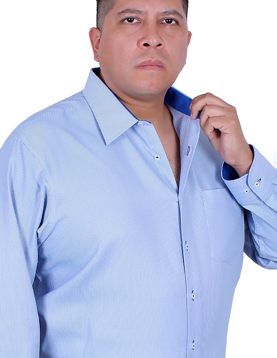 Camisa formal manga larga para hombre 2