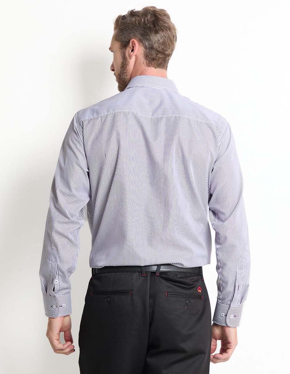 Camisa formal manga larga para hombre