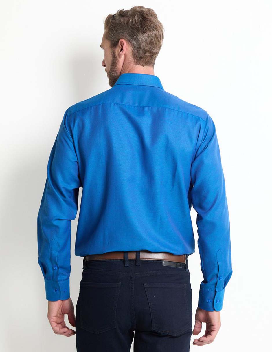Camisa formal manga larga para hombre 4