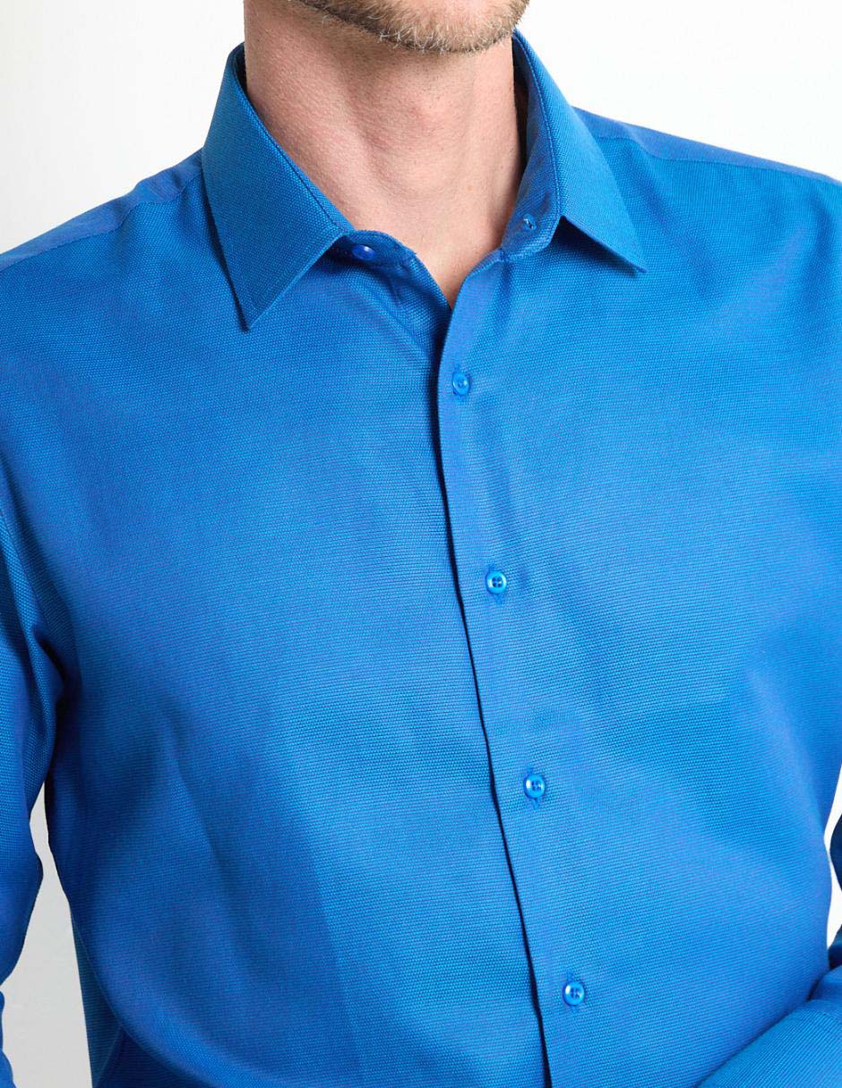 Camisa formal manga larga para hombre 2