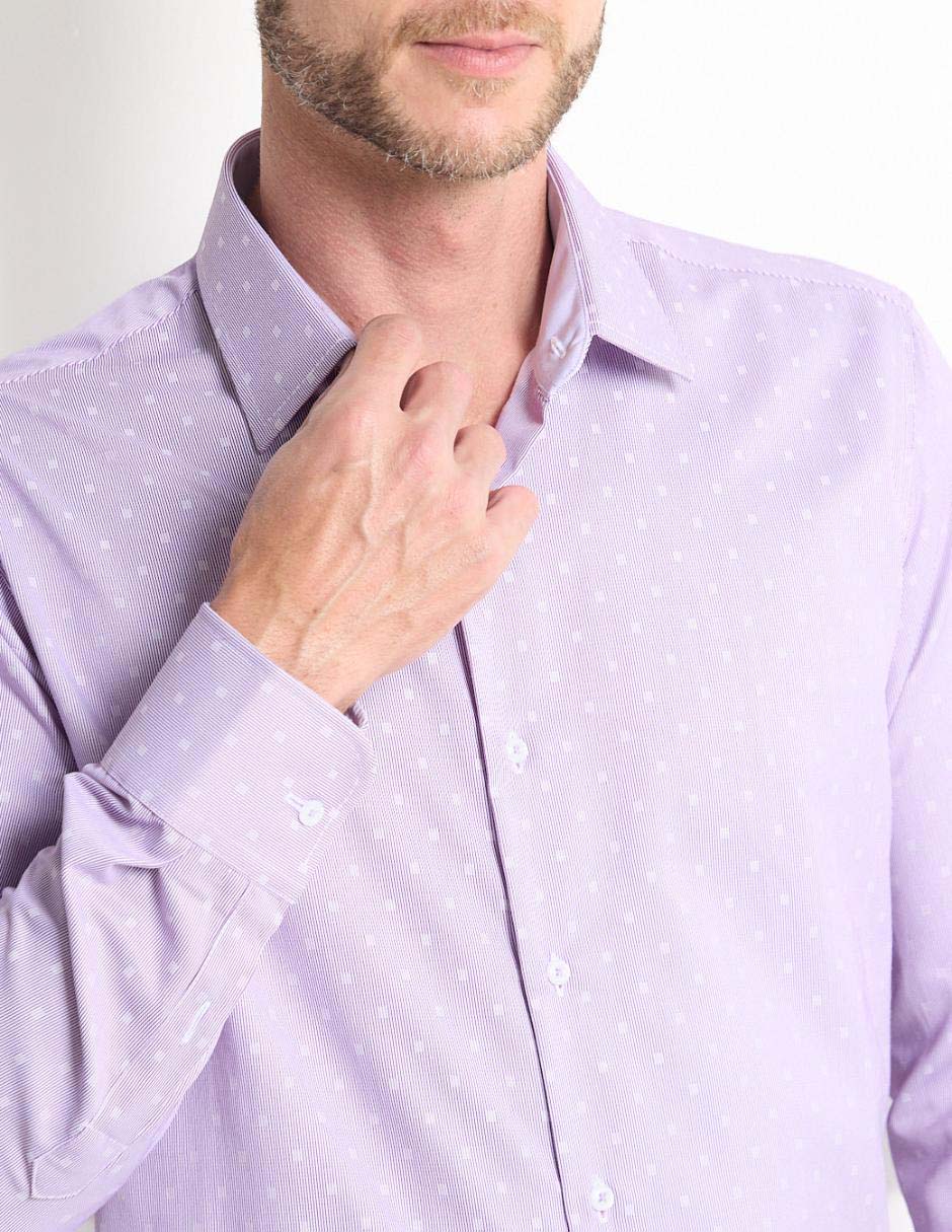 Camisa formal manga larga para hombre 2
