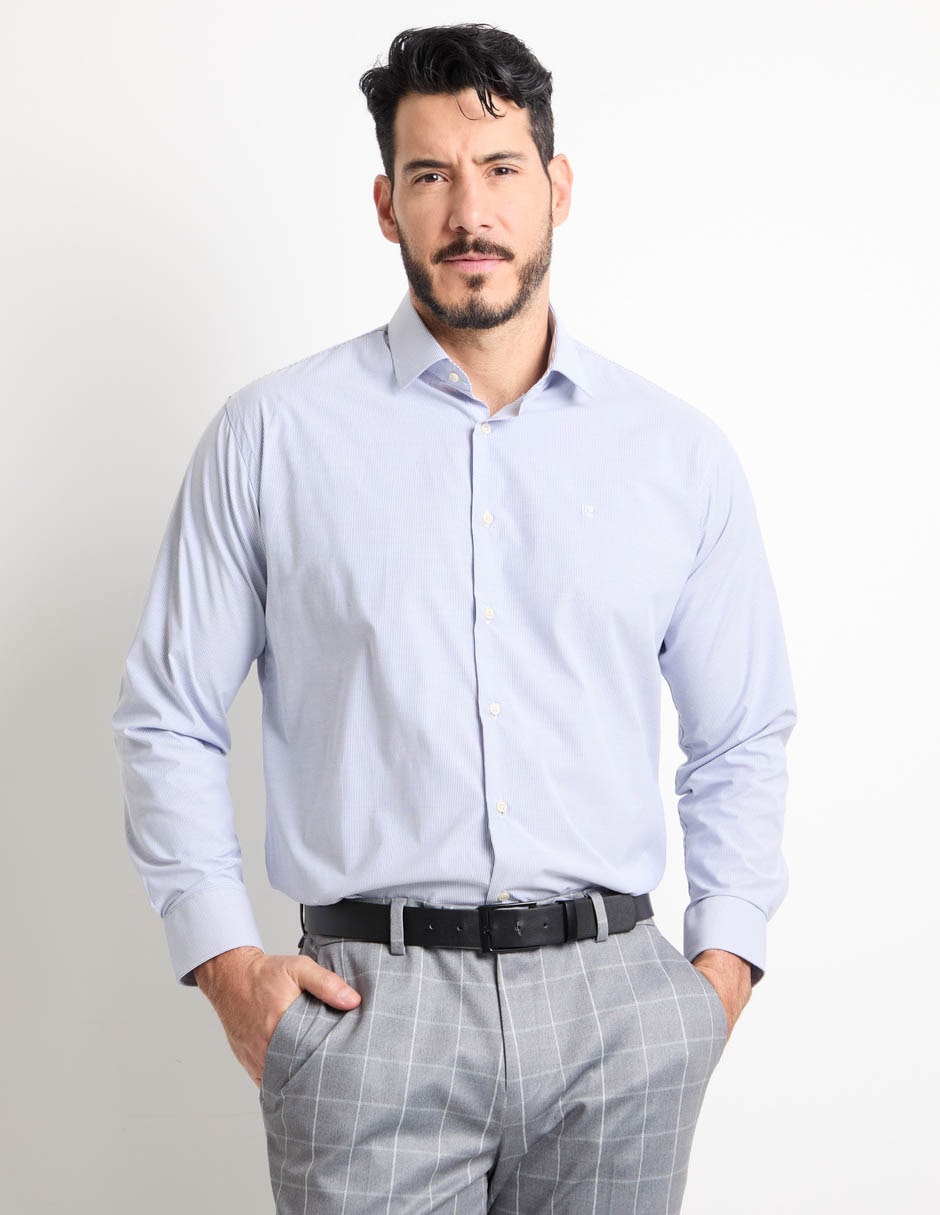 Camisa formal manga larga para hombre