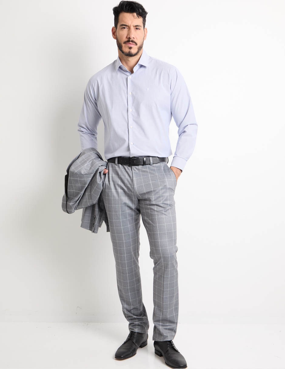 Camisa formal manga larga para hombre