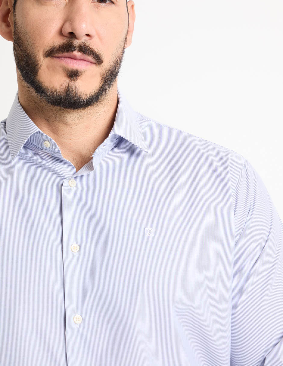 Camisa formal manga larga para hombre