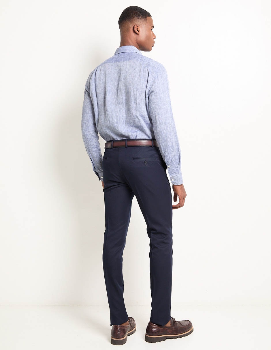 Pantalón de vestir skinny para hombre 4