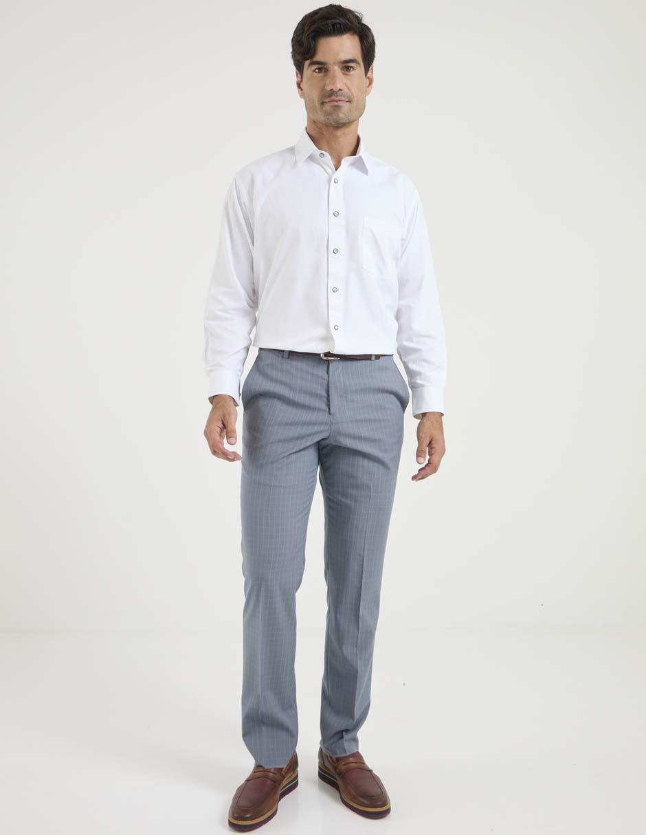 Camisa formal manga larga para hombre 3