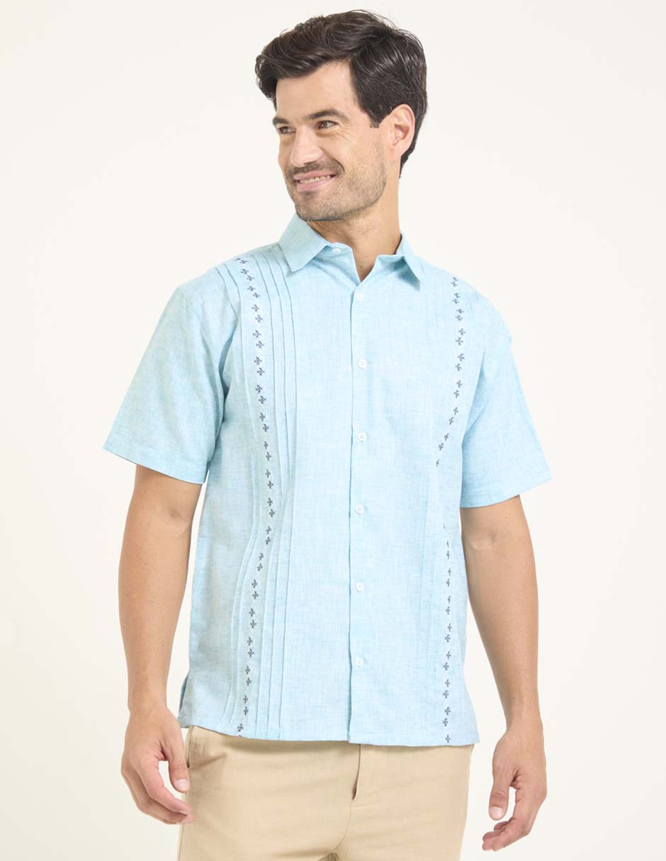 Guayabera manga corta para hombre