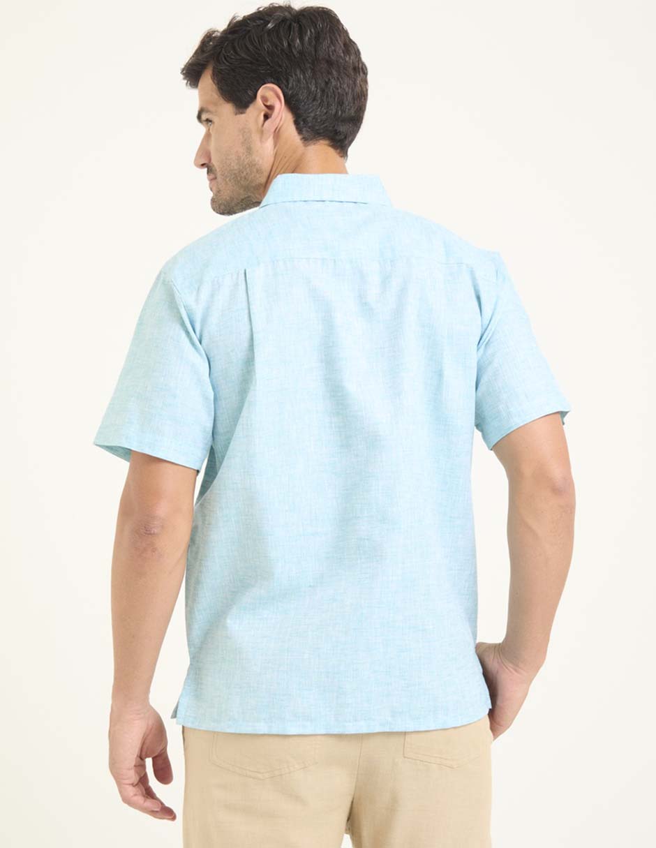 Guayabera manga corta para hombre