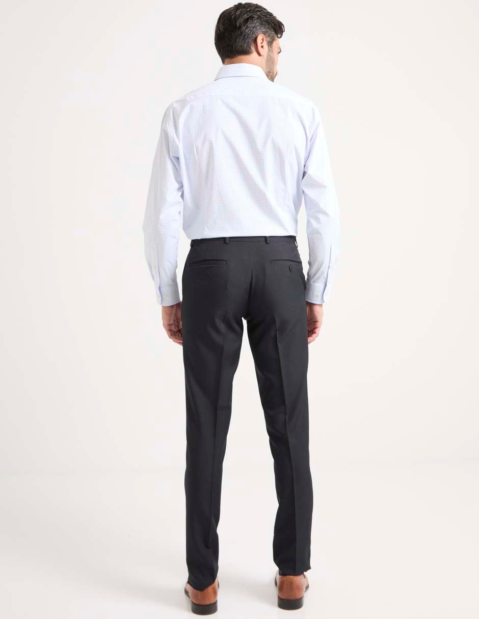Pantalón de vestir slim de algodón para hombre 4