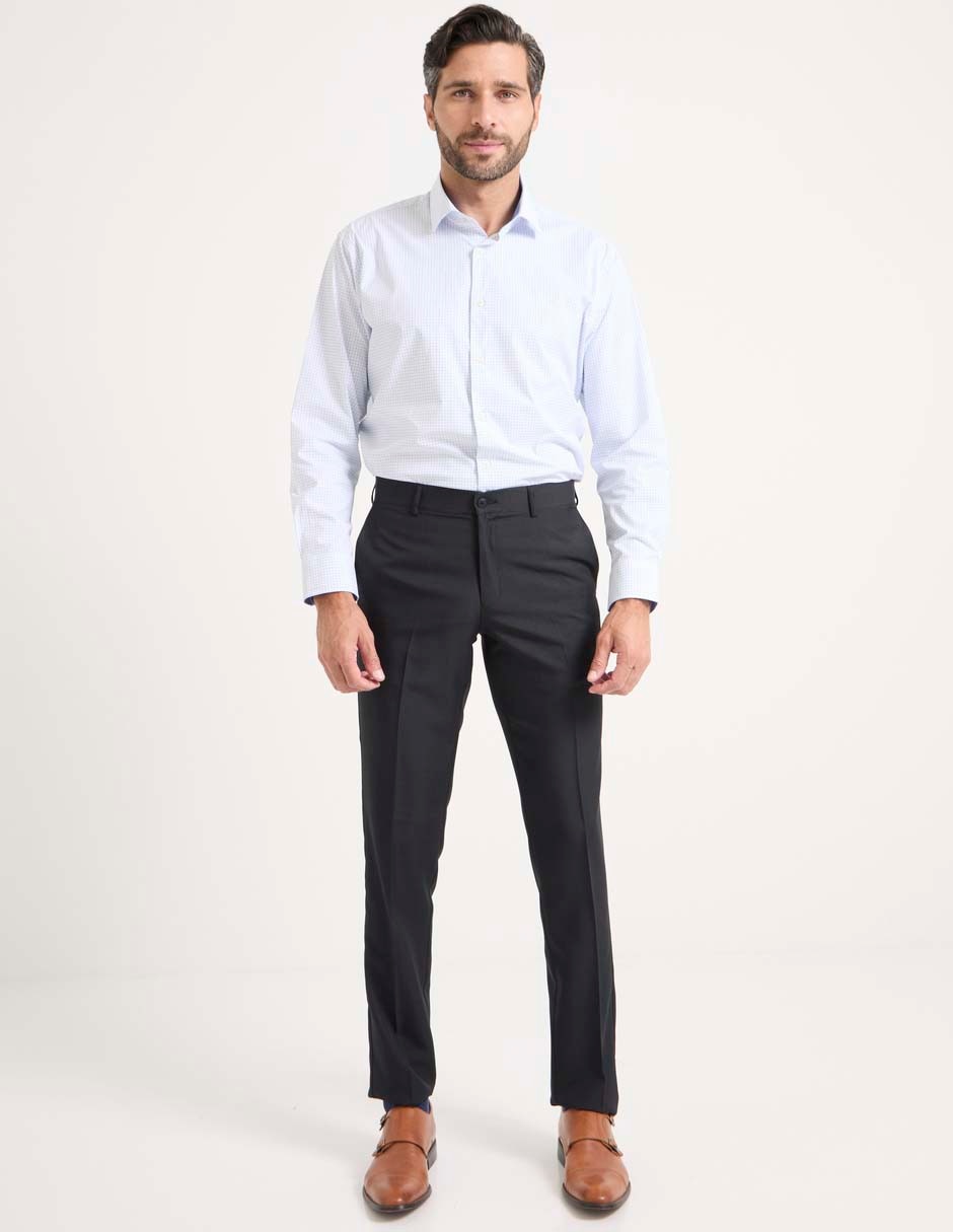 Pantalón de vestir slim de algodón para hombre 3