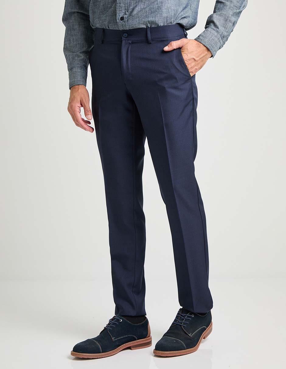 Pantalón business casual de vestir slim de algodón para hombre