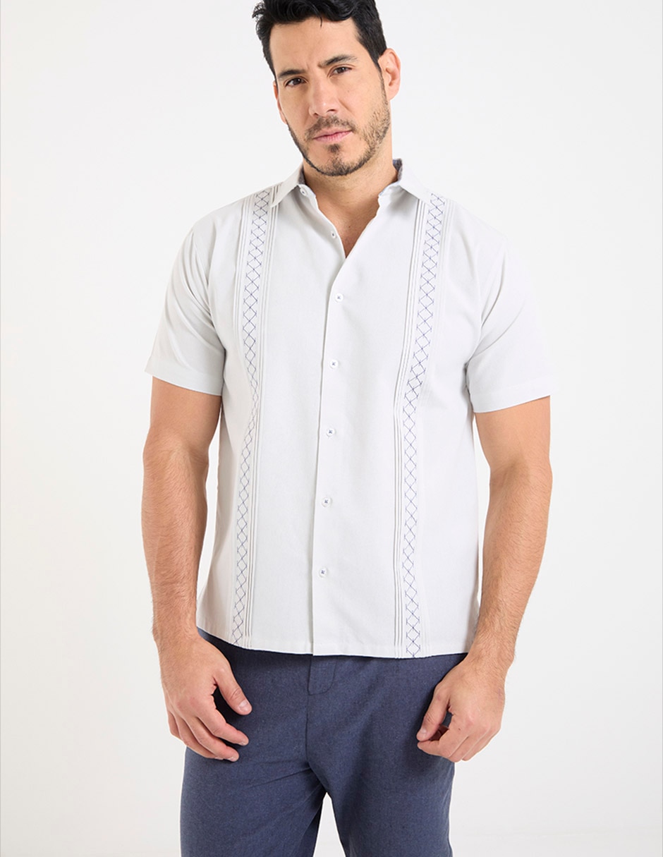 Guayabera manga corta para hombre