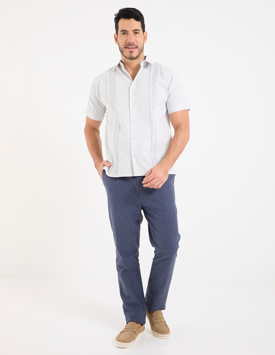 Guayabera manga corta para hombre 3