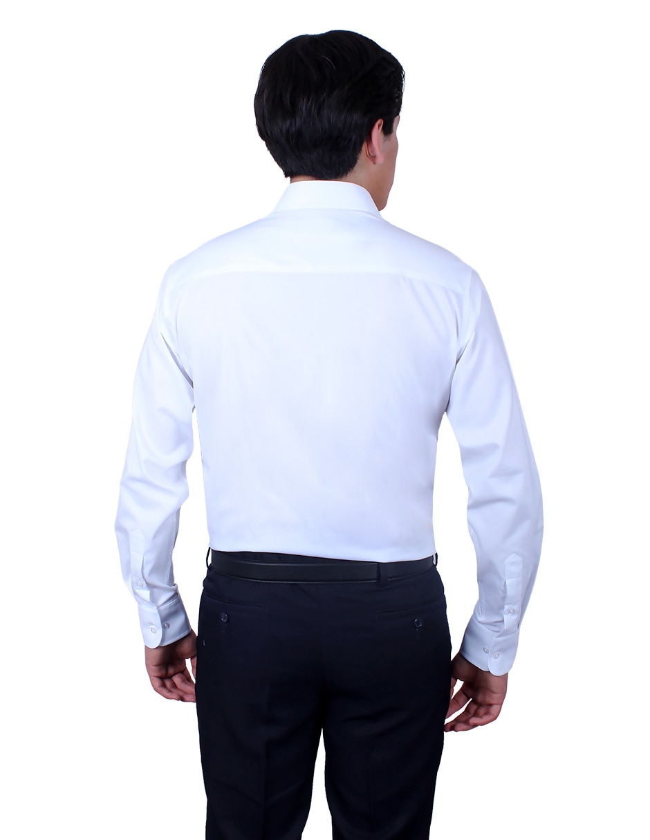 Camisa formal manga larga para hombre