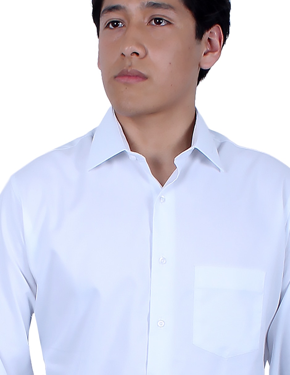 Camisa formal manga larga para hombre