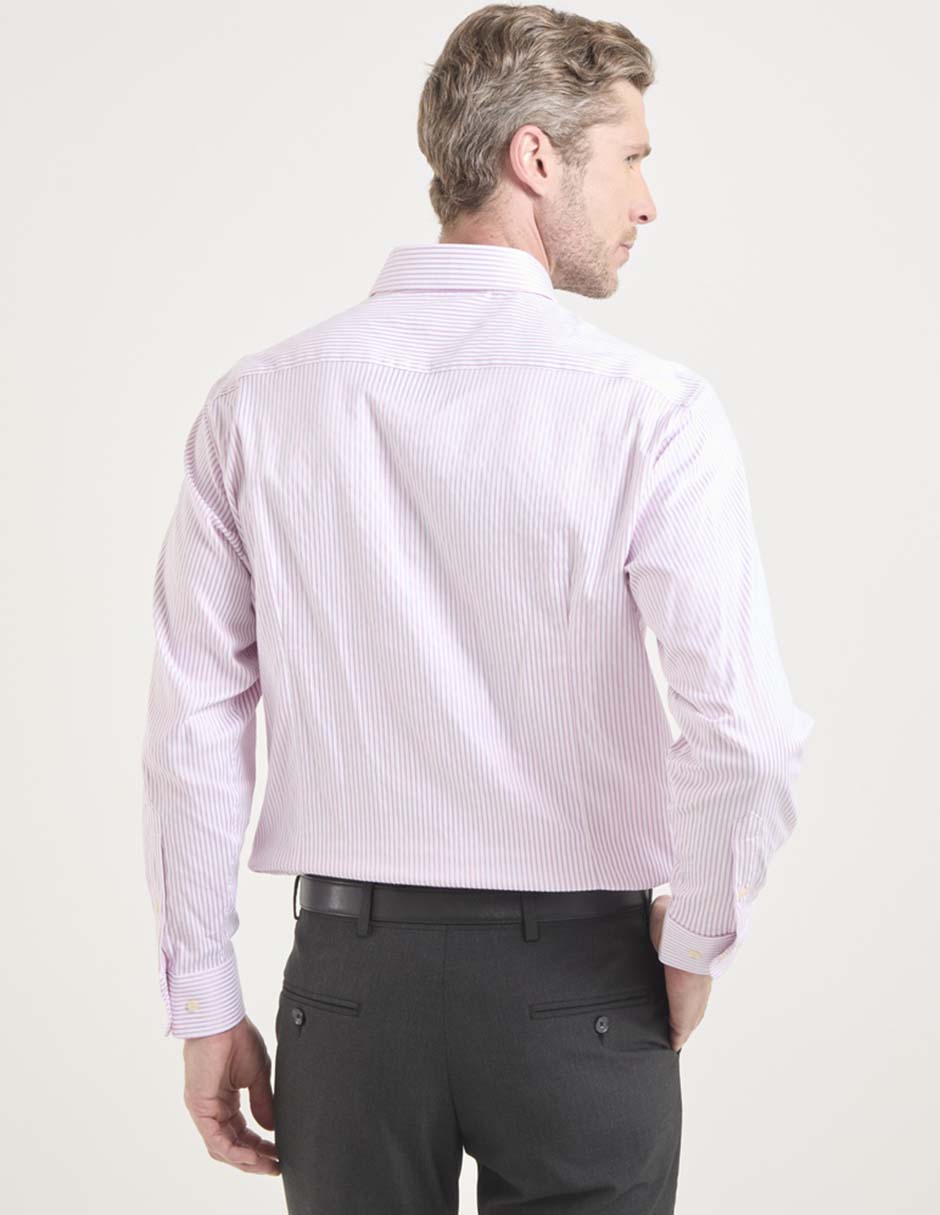 Camisa formal manga larga para hombre 4