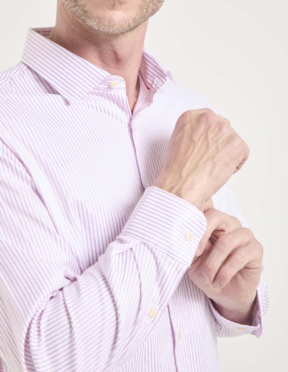 Camisa formal manga larga para hombre 2