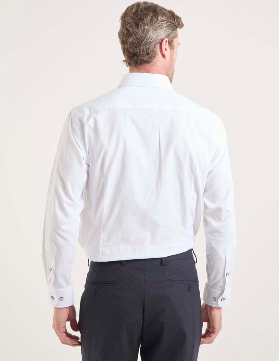 Camisa formal manga larga para hombre 4