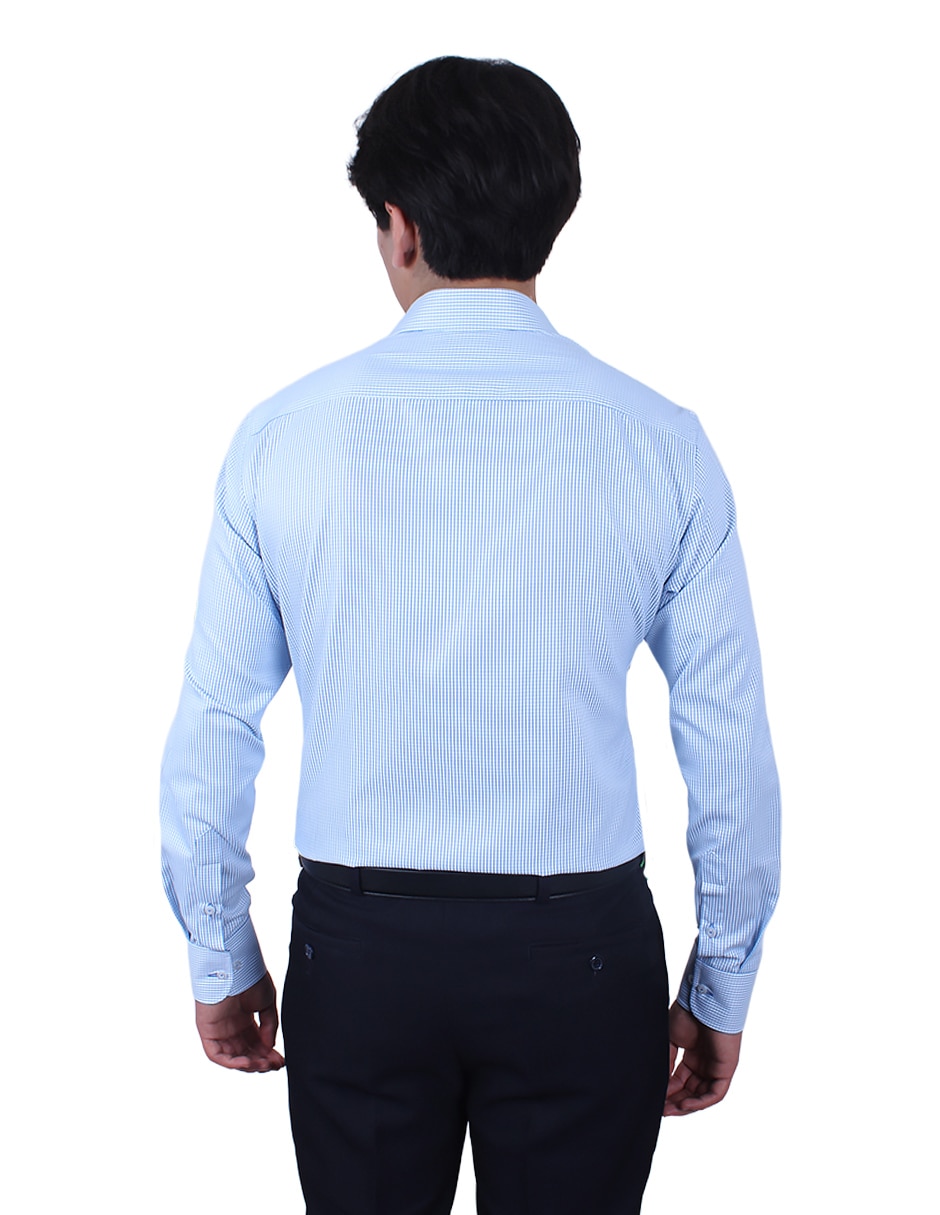 Camisa formal manga larga para hombre
