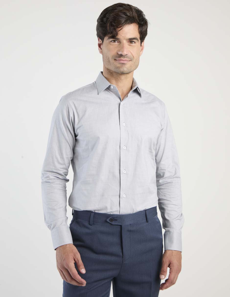 Camisa formal manga larga para hombre
