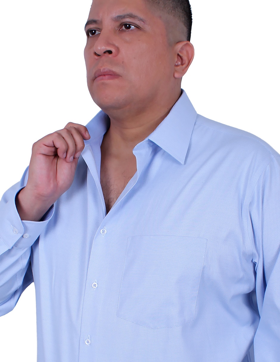 Camisa formal manga larga para hombre 3