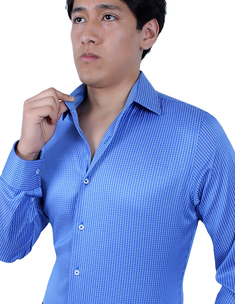 Camisa formal manga larga para hombre 2