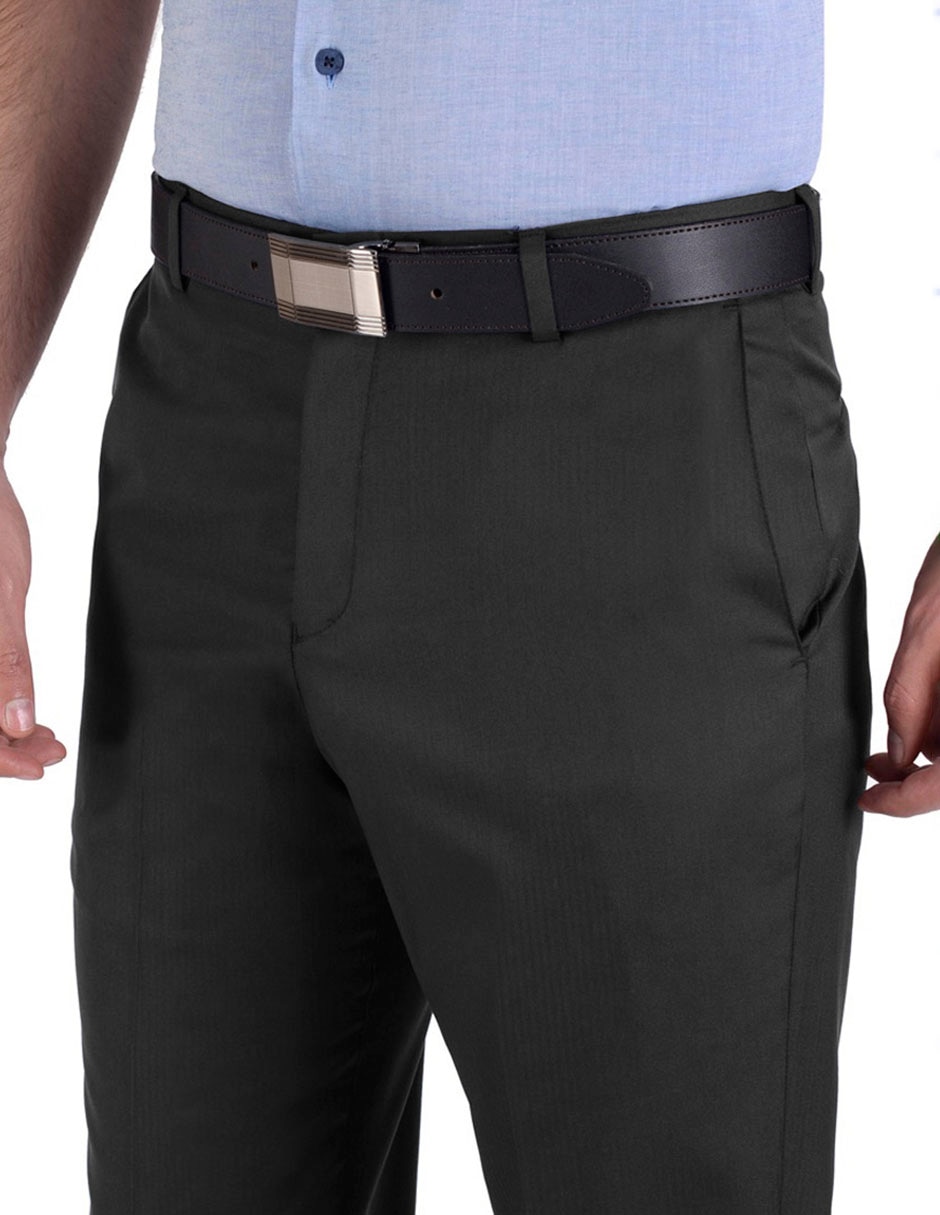 Pantalón de vestir recto de algodón para hombre 3