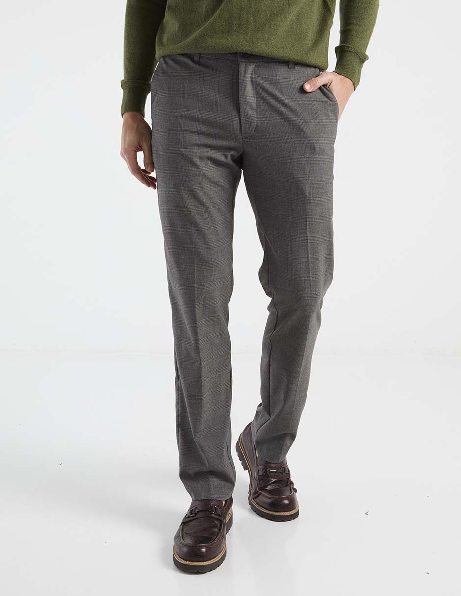 Pantalón de vestir slim de algodón para hombre Pantalón de vestir slim de algodón para hombre