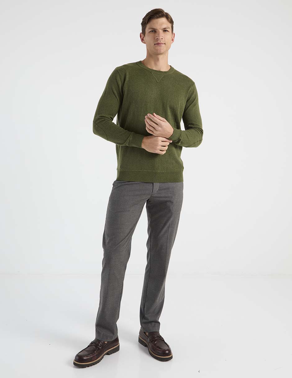 Pantalón de vestir slim de algodón para hombre 3