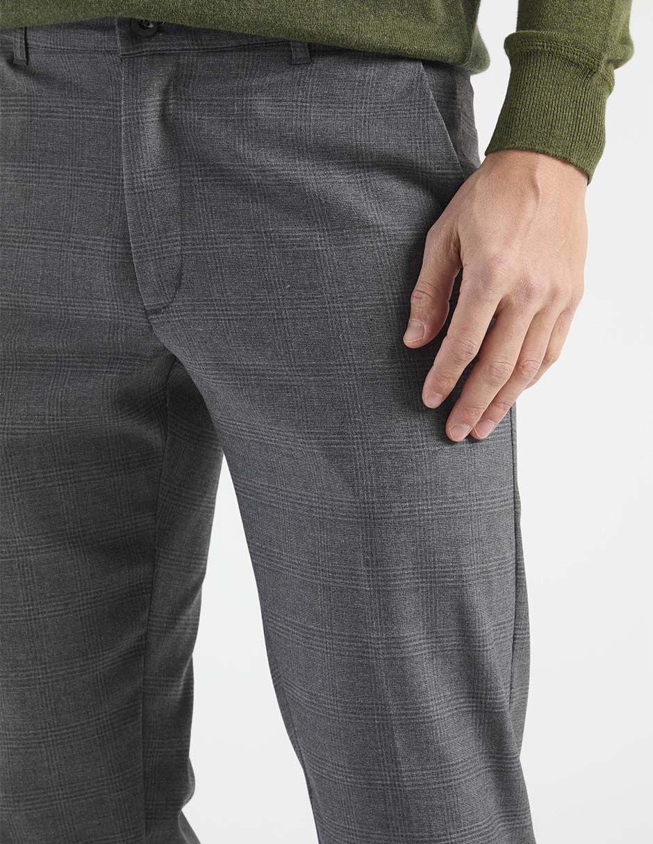 Pantalón de vestir slim de algodón para hombre 2