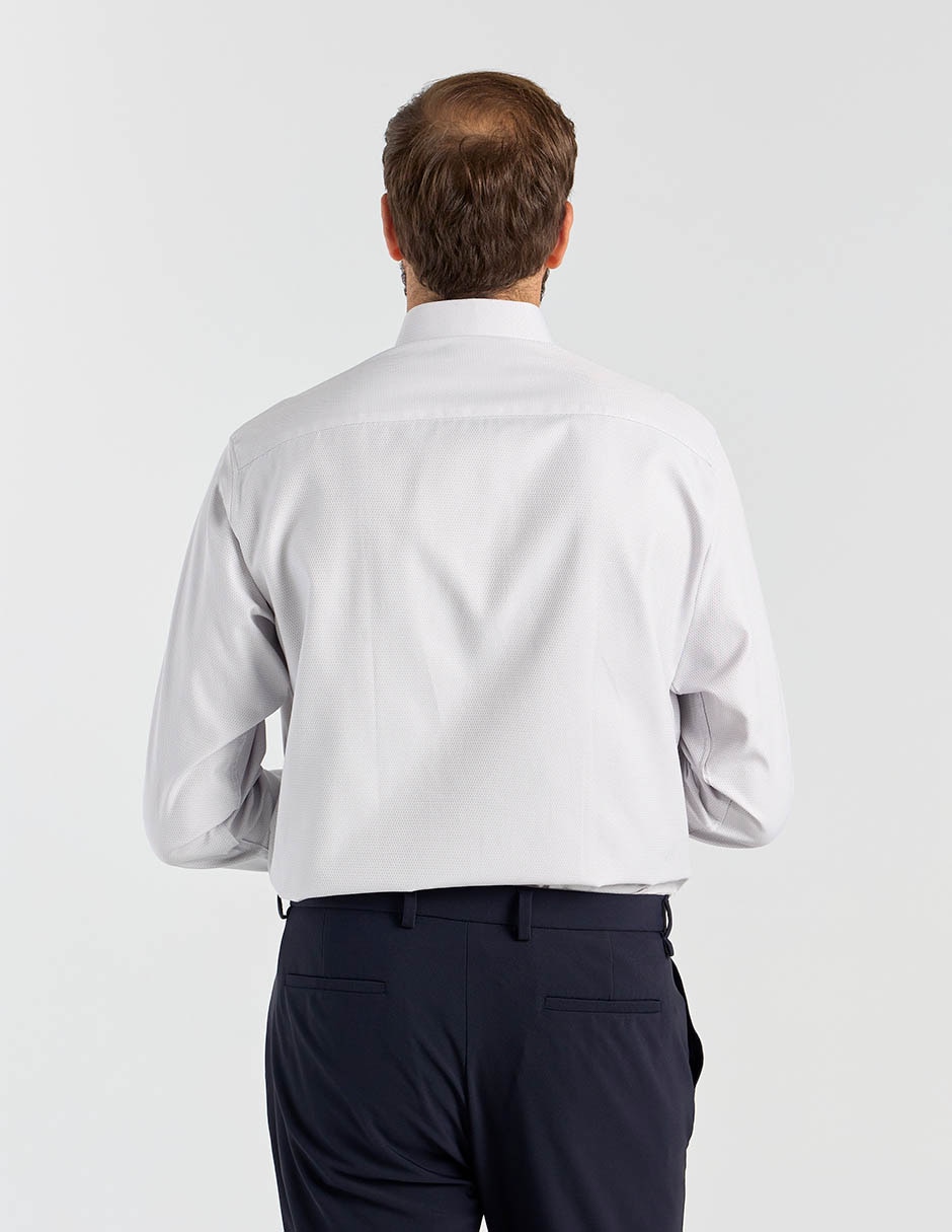 Camisa formal manga larga para hombre 6