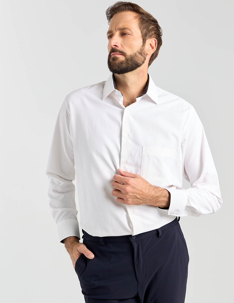 Camisa formal manga larga para hombre Camisa formal manga larga para hombre