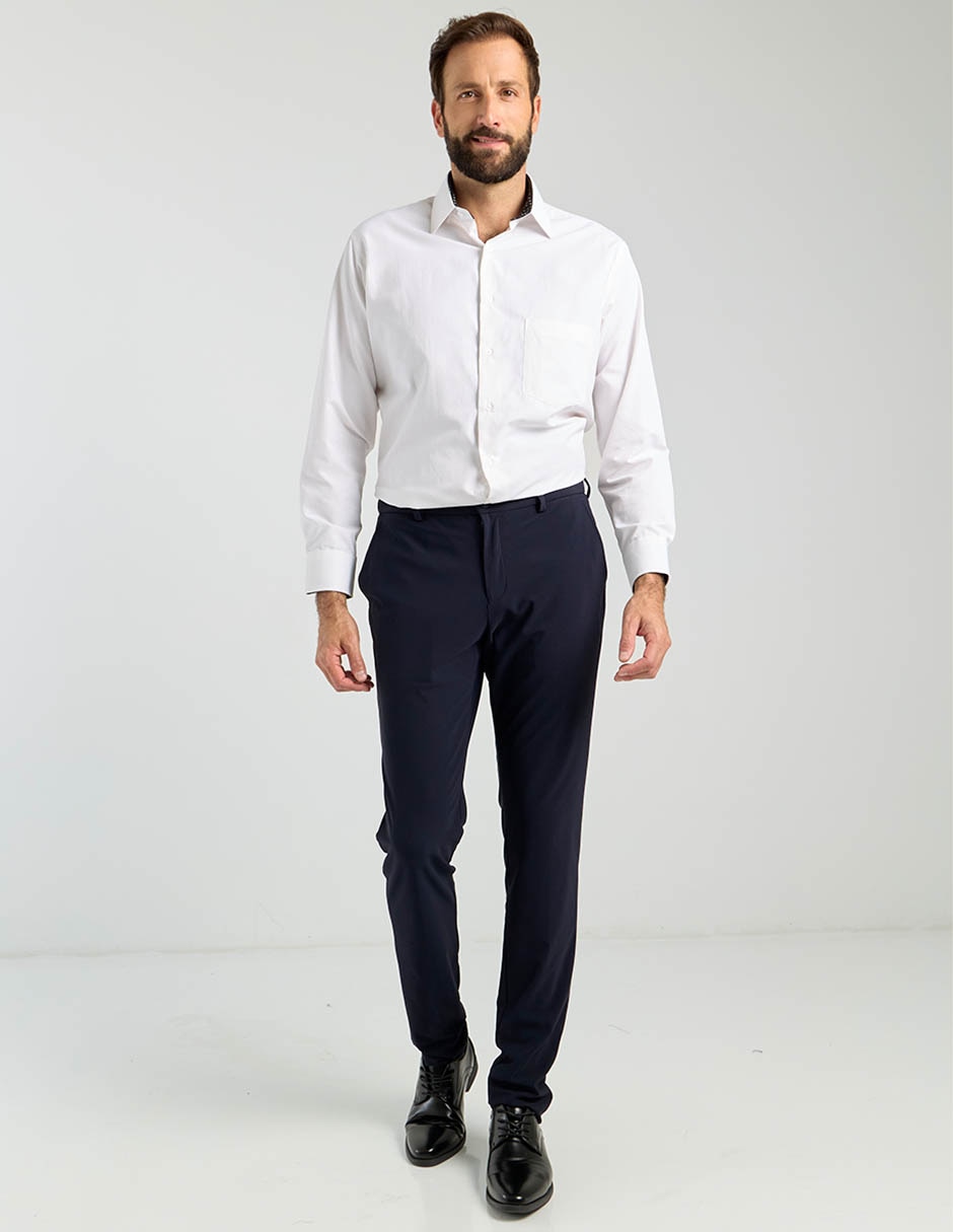 Camisa formal manga larga para hombre 4
