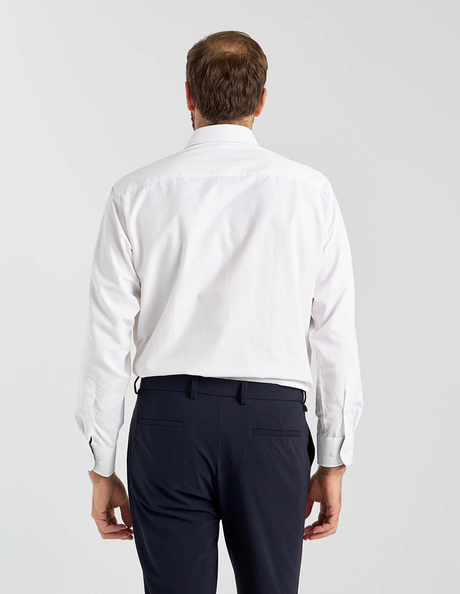 Camisa formal manga larga para hombre 6
