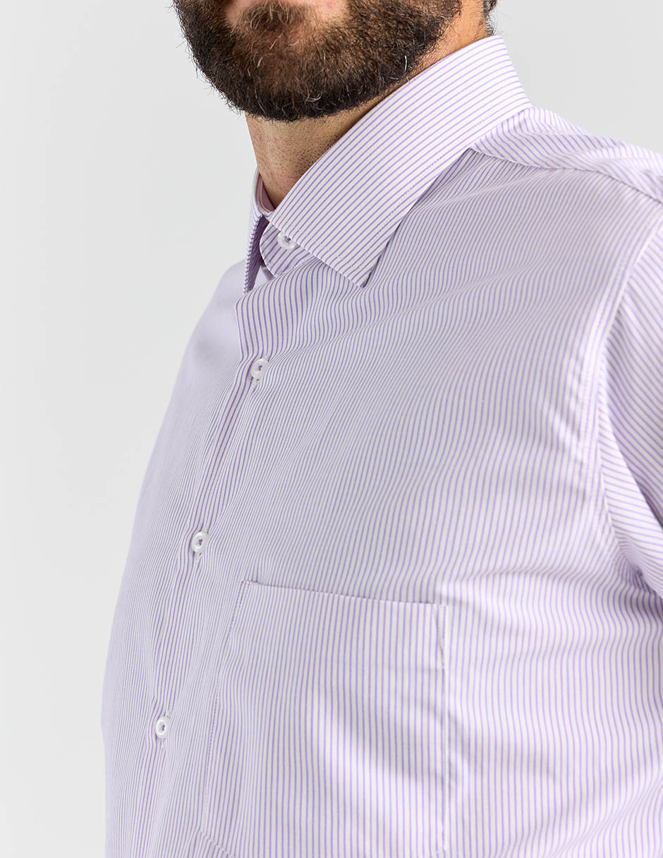 Camisa formal manga larga para hombre 3