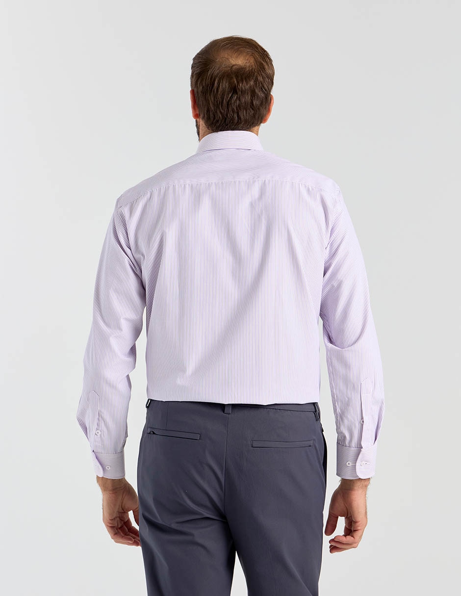 Camisa formal manga larga para hombre 6