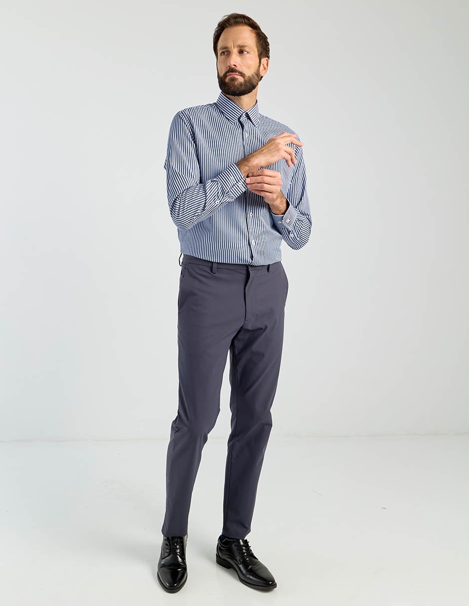Camisa formal manga larga para hombre