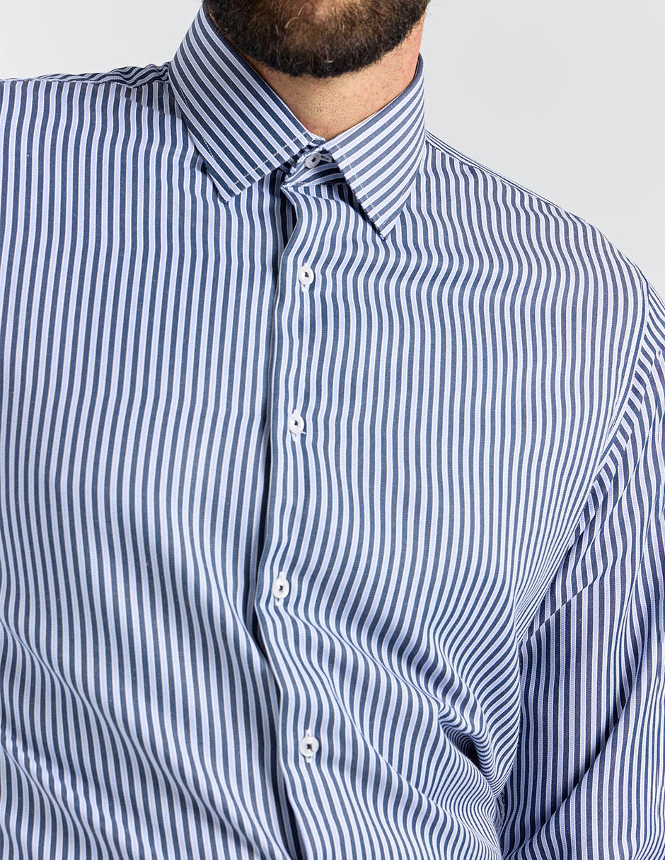 Camisa formal manga larga para hombre