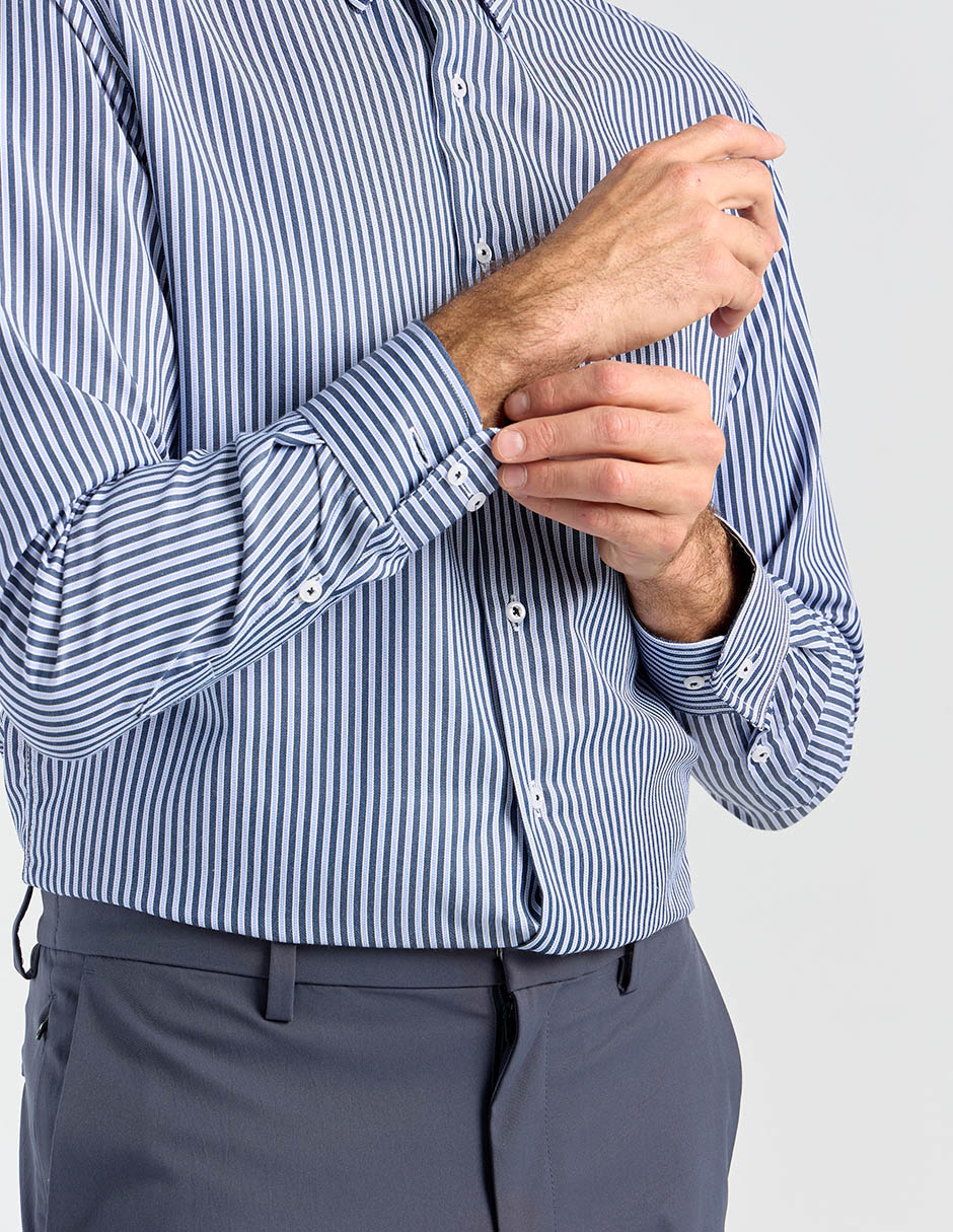 Camisa formal manga larga para hombre