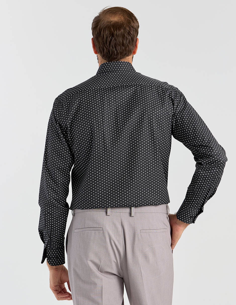 Camisa formal manga larga para hombre 6