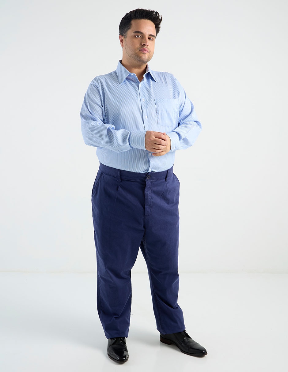 Camisa formal manga larga para hombre